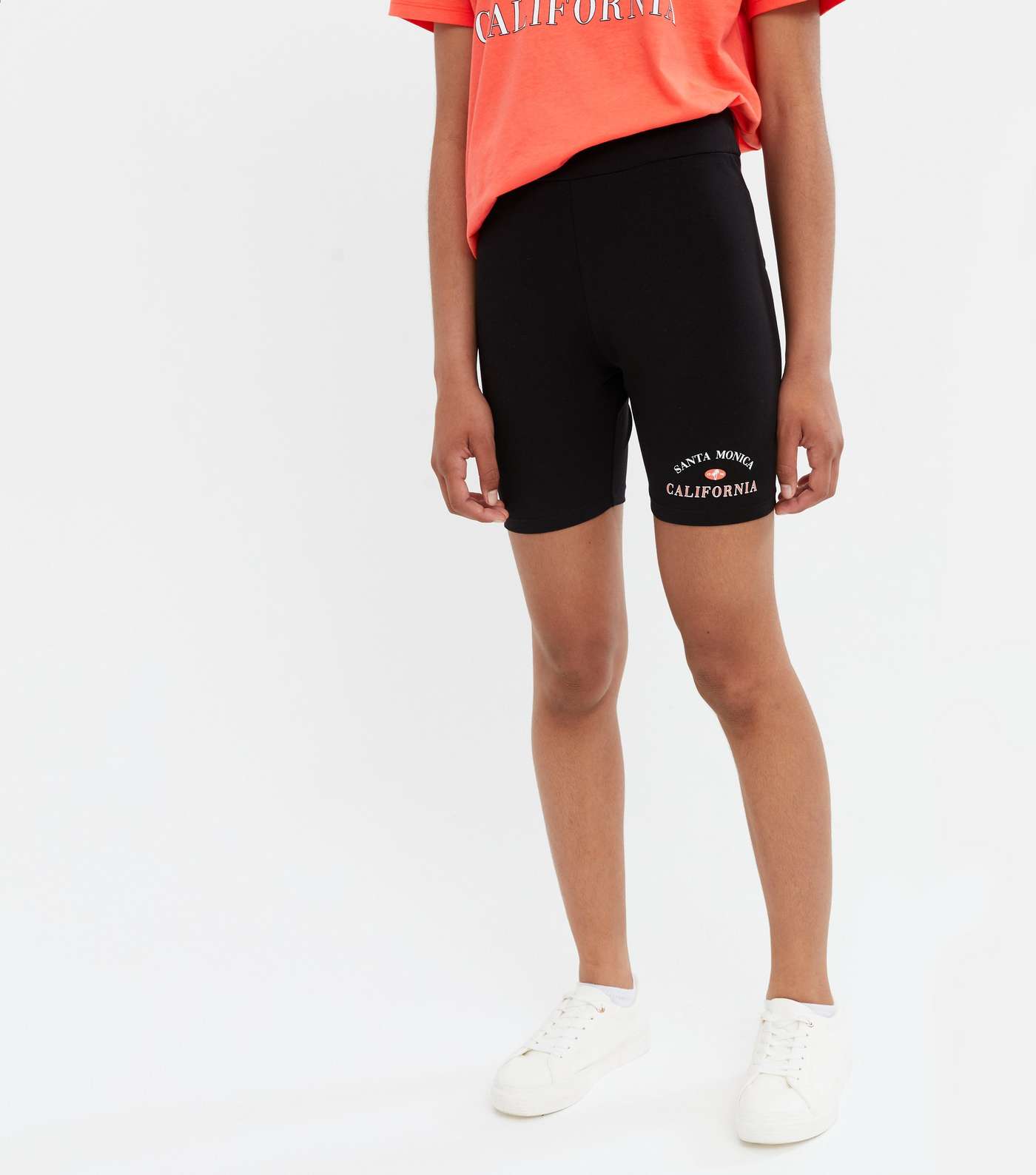 Girls Coral Santa Monica T-Shirt and Shorts Set Image 3