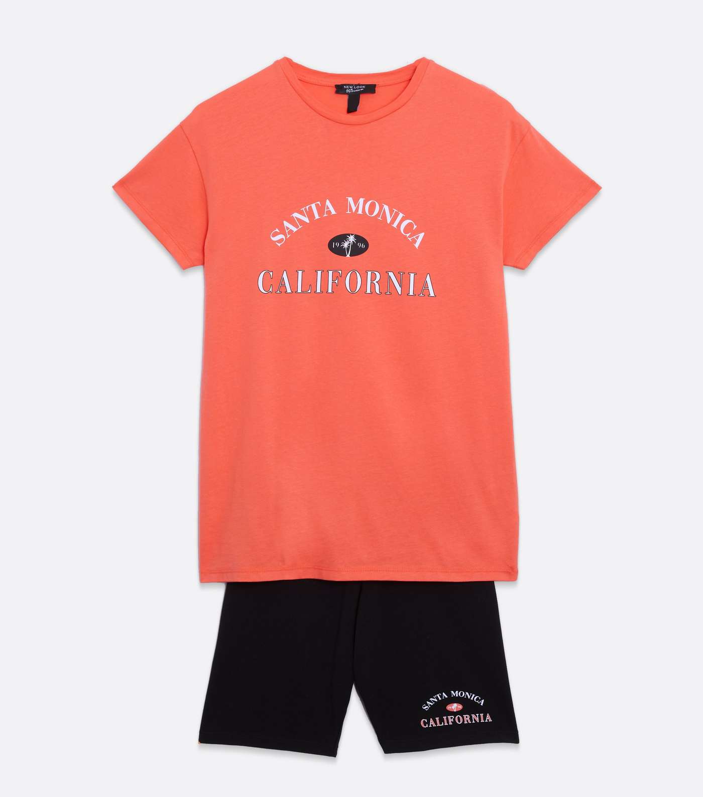 Girls Coral Santa Monica T-Shirt and Shorts Set Image 5