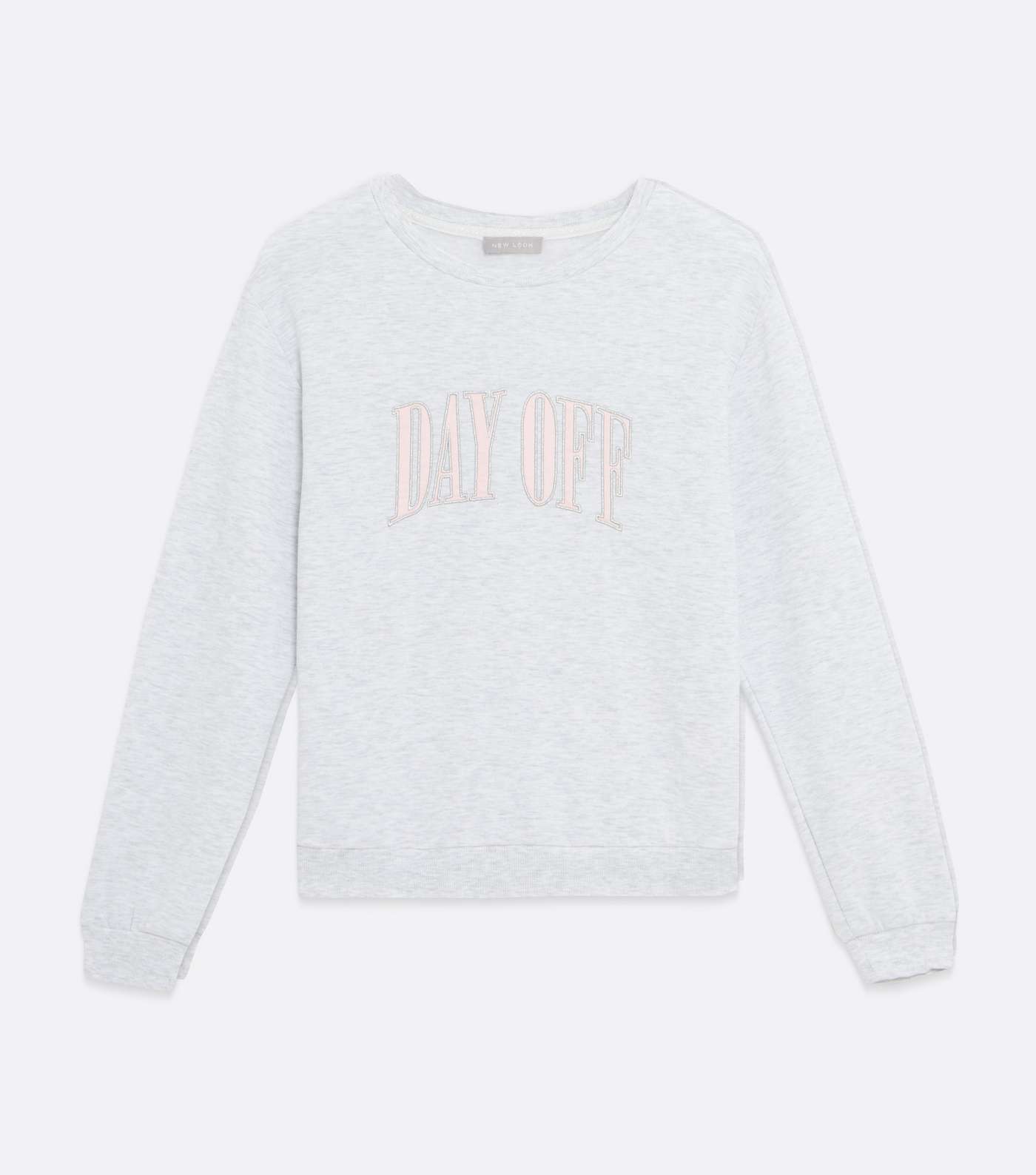 Pale Grey Day Off Logo Lounge Sweatshirt Image 5
