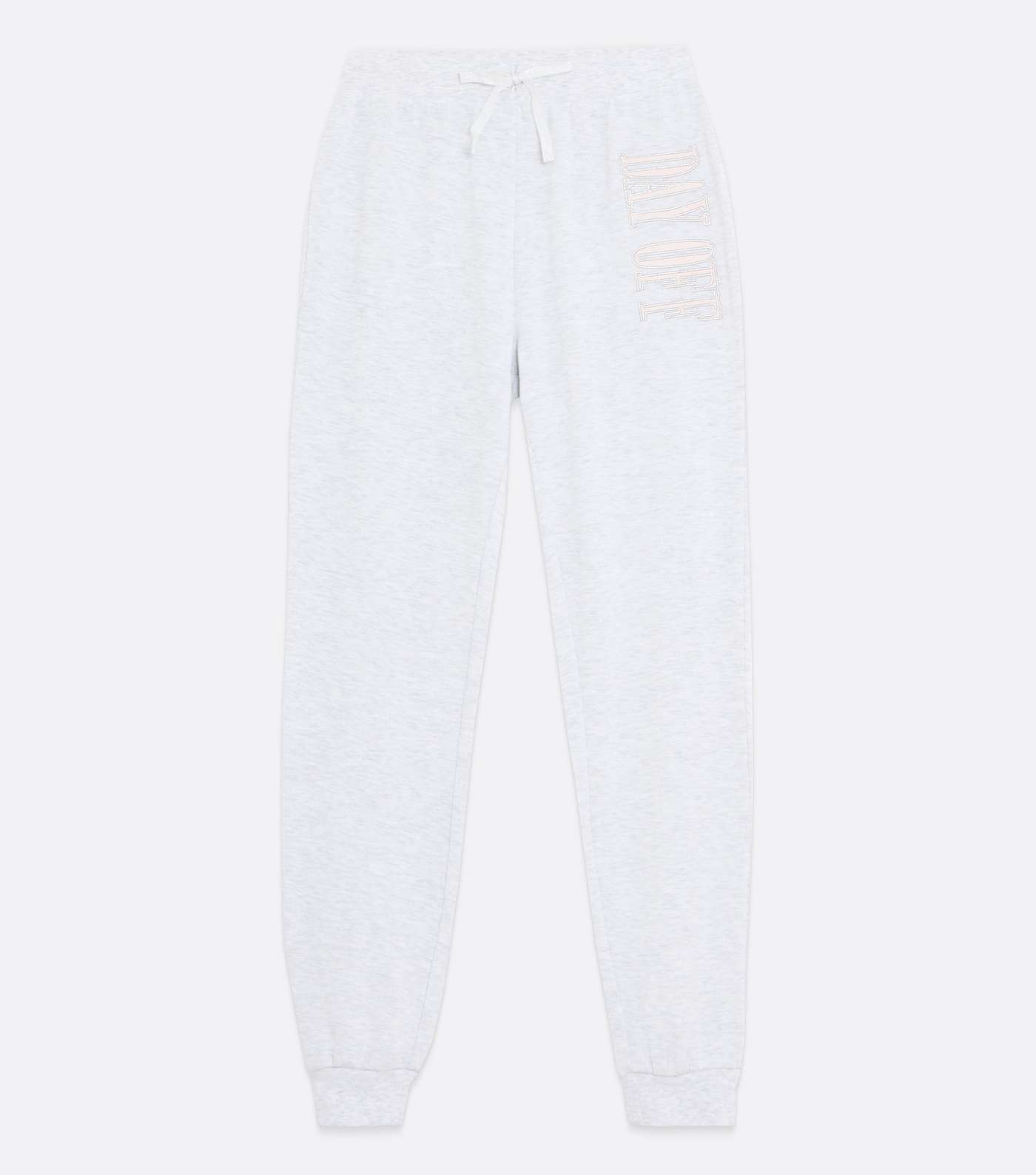 Pale Grey Day Off Logo Lounge Joggers Image 5