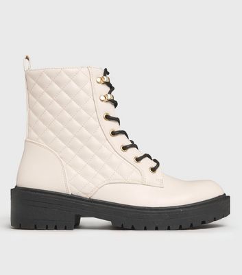 off white biker boots