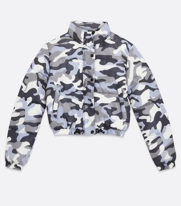 white camo puffer jacket