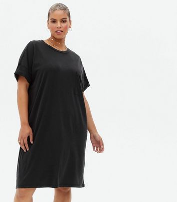 New look black 2025 t shirt dress