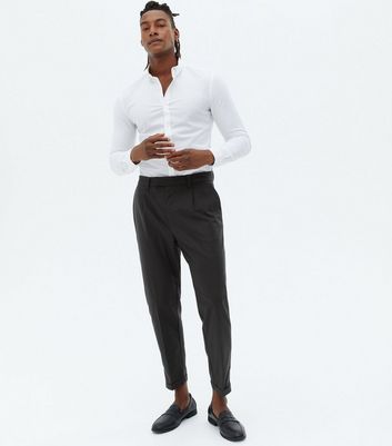 Melange  Tie Front Tapered Trousers  Pure Collection
