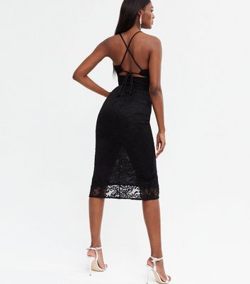 Missguided cami strap 2024 lace midi dress