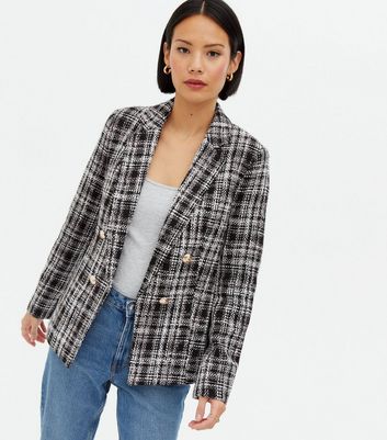 boucle blazer womens