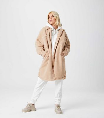 Urban Bliss Stone Teddy Long Shacket 