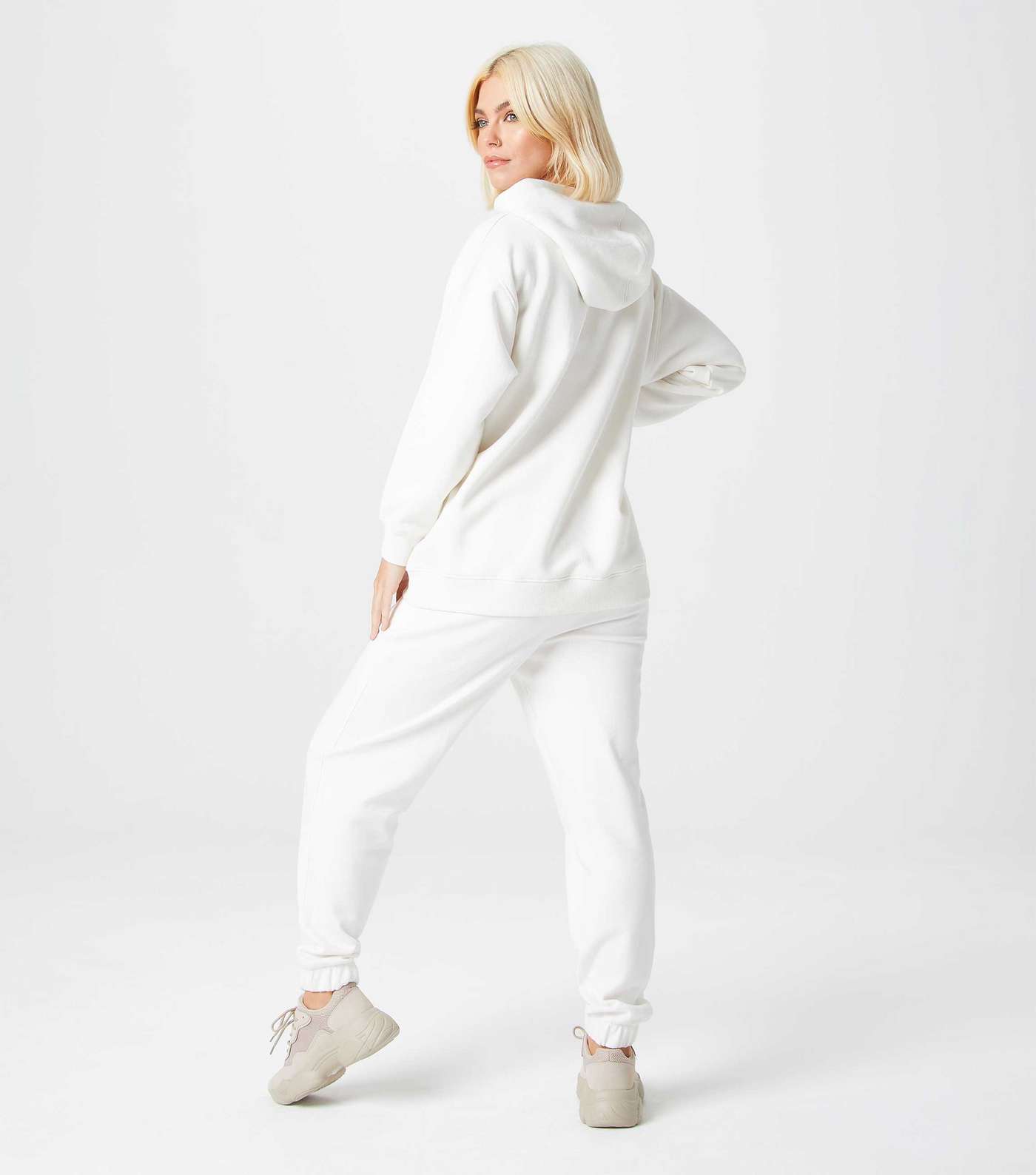 Urban Bliss Off White Oversized Hoodie Image 3