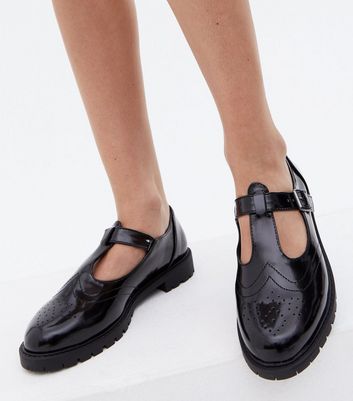 Patent Black Mary Jane Shoes
