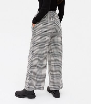 wide leg gingham pants
