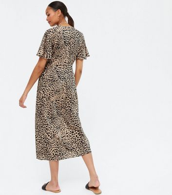 new look leopard shirt dress