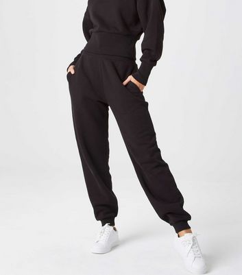 Click to view product details and reviews for Urban Bliss Black High Waist Cuffed Joggers New Look.