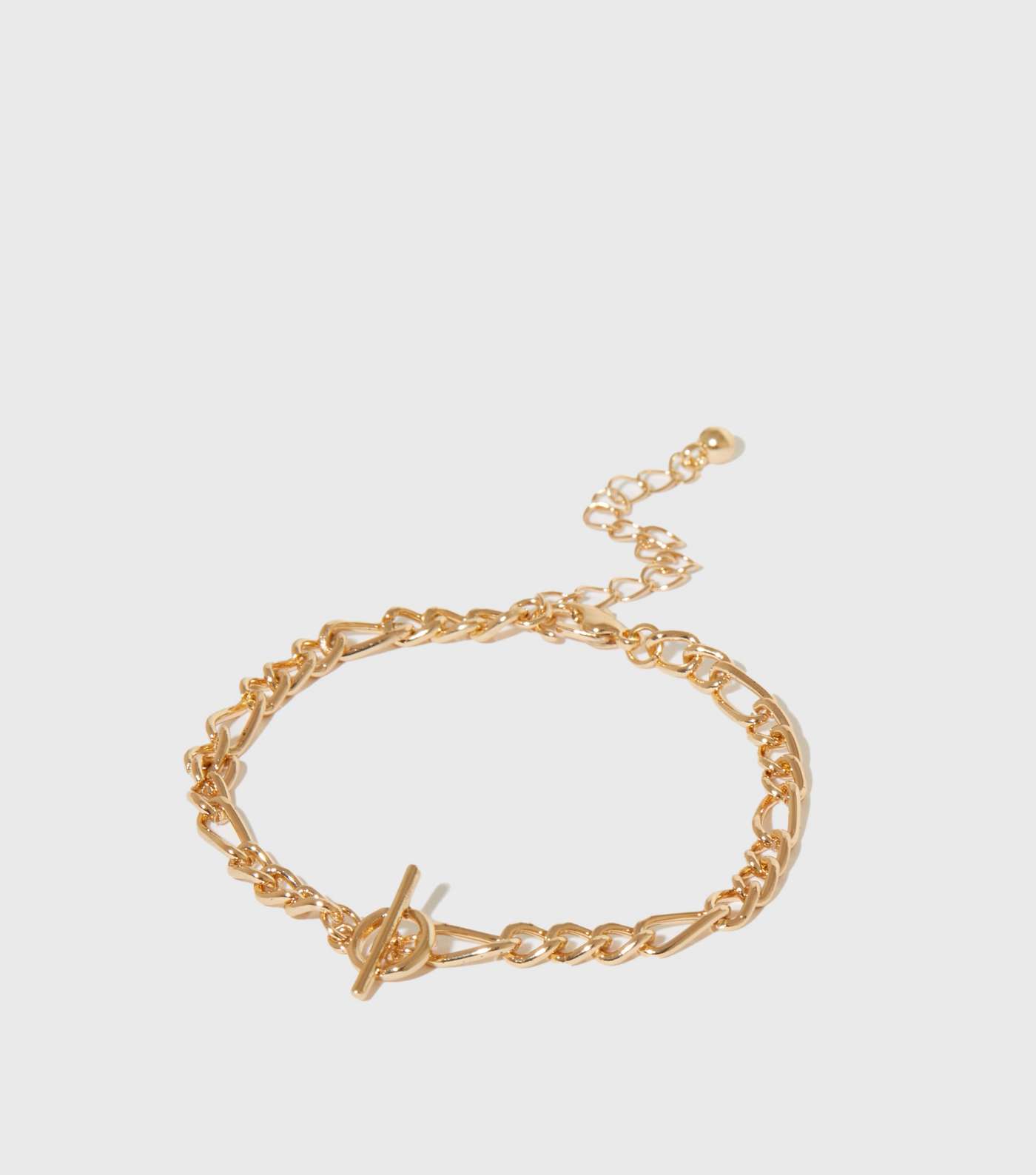 Gold Chain T Bar Bracelet Image 2