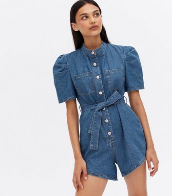 denim pink playsuit