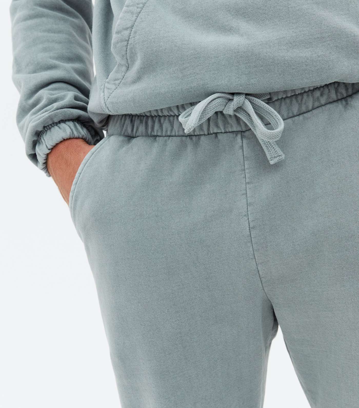 Blue Washed Relaxed Fit Joggers Image 3