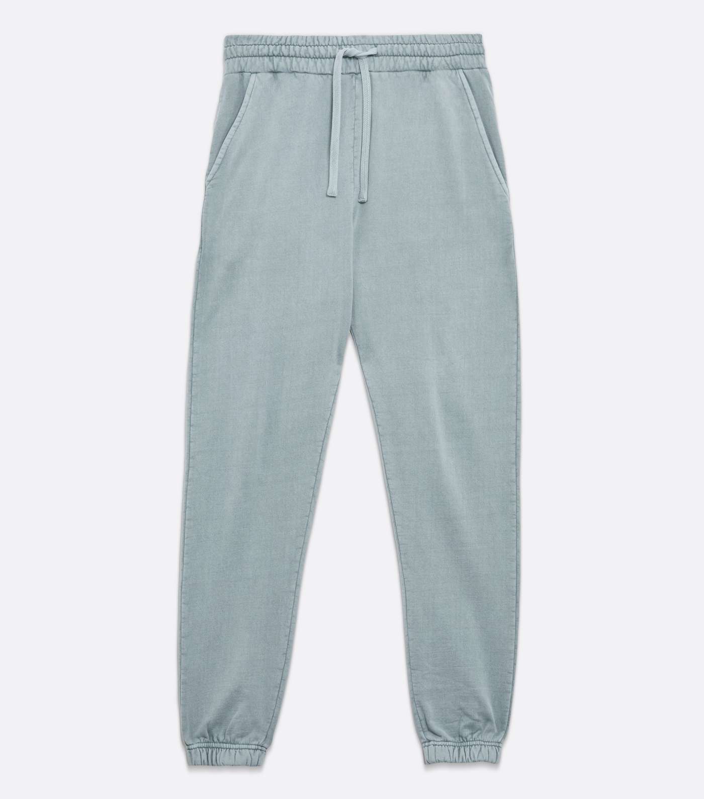 Blue Washed Relaxed Fit Joggers Image 5