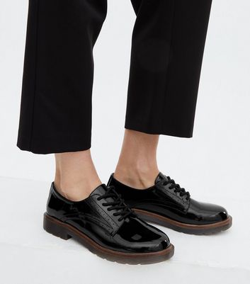 Chunky sales patent brogues