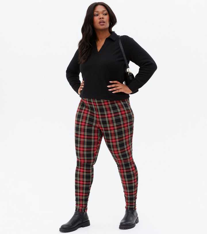 Women's Plus Size Red Trousers