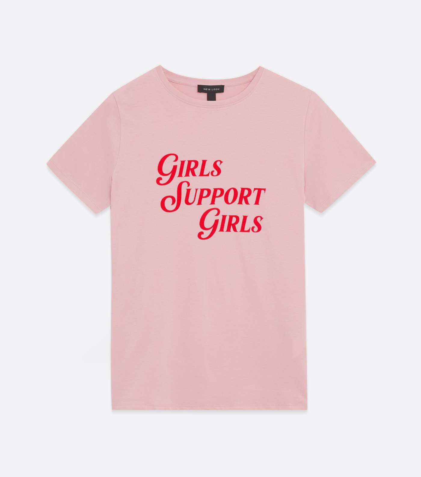Pink Girls Support Girls Logo T-Shirt Image 5