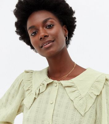 Light green 2025 puff sleeve top