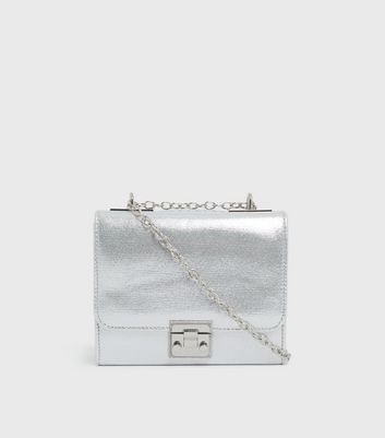 Silver bag best sale new look