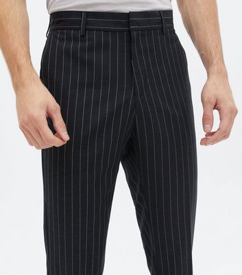 Buy SUITLTD Men Striped Slim Fit Formal Trouser  Black Online at Low  Prices in India  Paytmmallcom