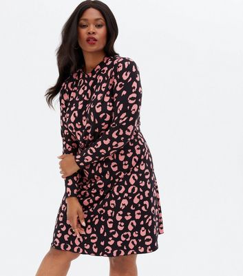 Warehouse mini hotsell leopard shirt dress