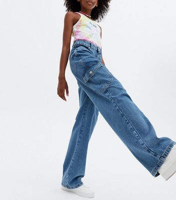 Girl jeans hot sale with big pockets