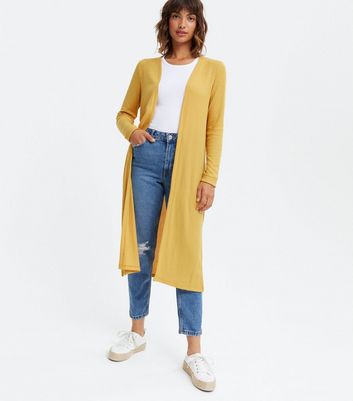 Mustard cardigan shop new look