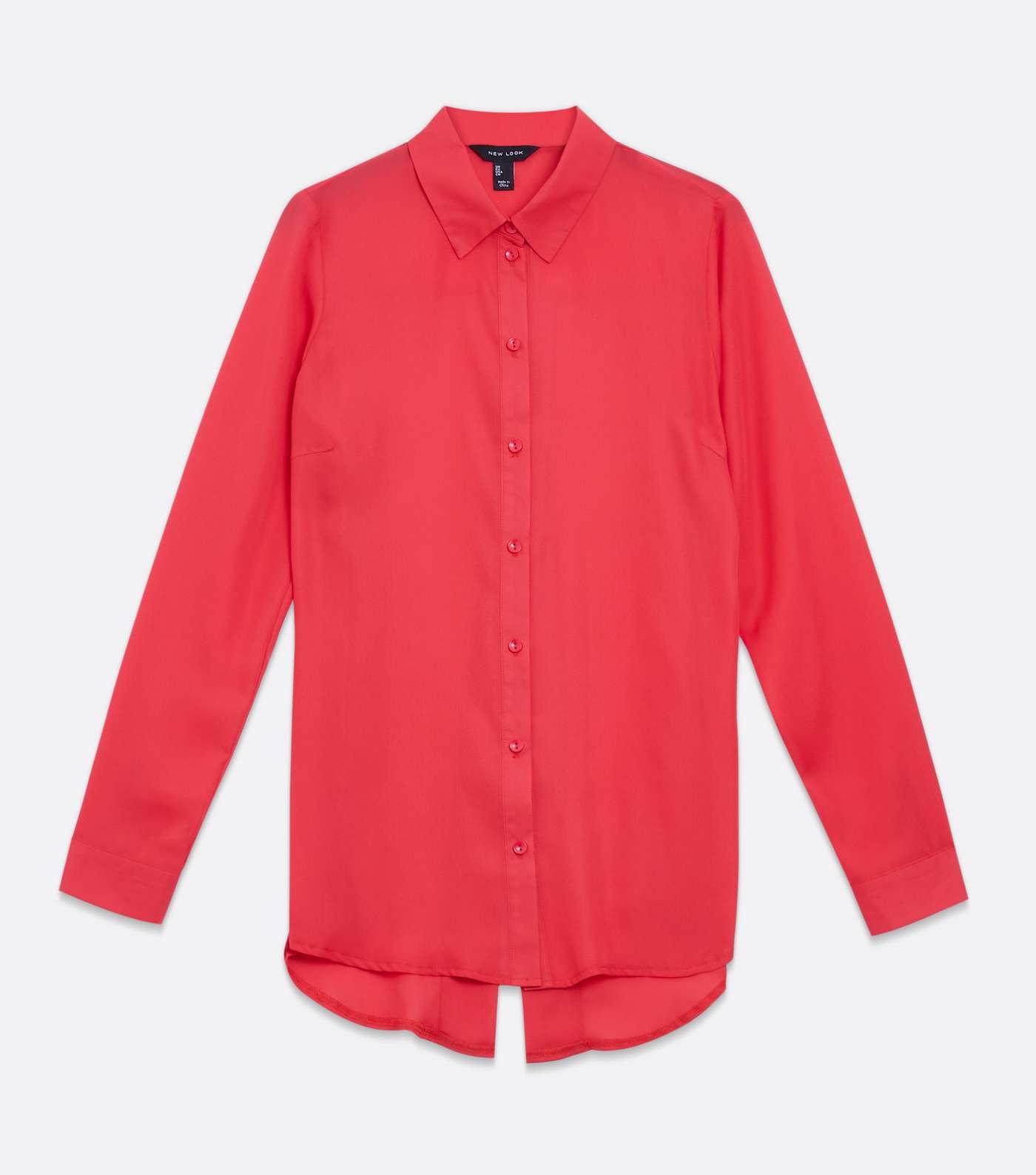 Red Split Back Long Shirt Image 5