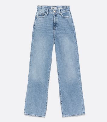 Petite Pale Blue High Waist 90s Adalae 