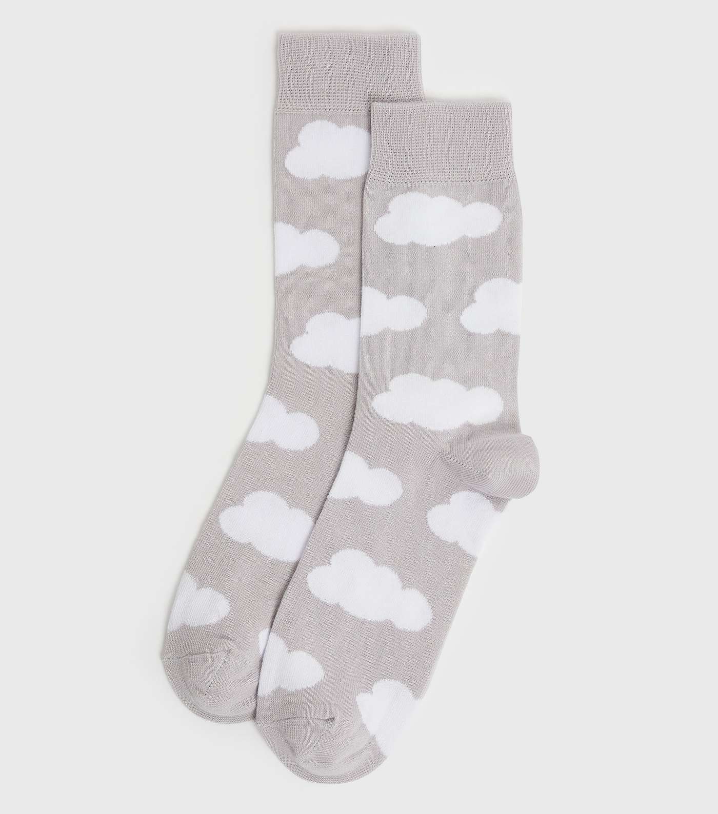 Pale Grey Cloud Socks