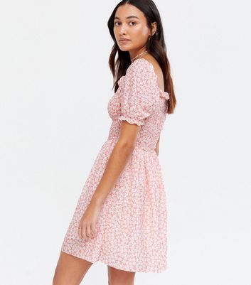 Rose pink shop floral dress