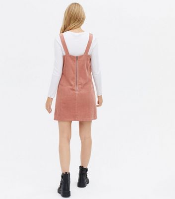 Pink cord dungaree outlet dress