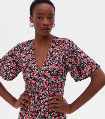 Miss selfridge 2024 floral wrap dress