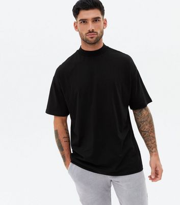 high neck crew t shirt