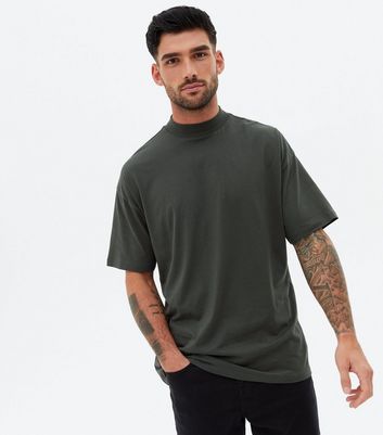 high neck oversized t shirt