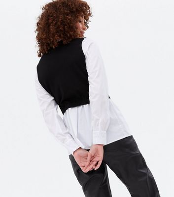 new look 2 in 1 shirt jumper