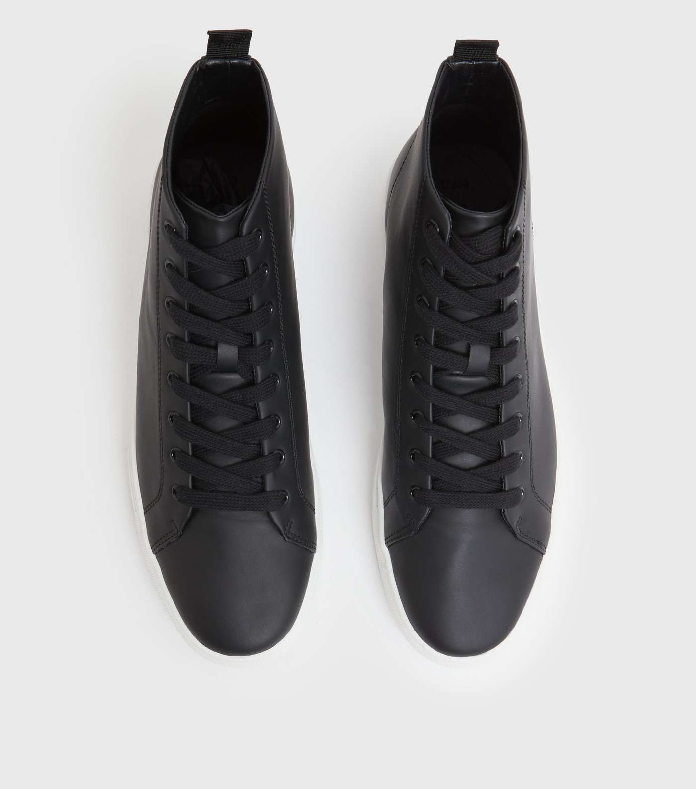 Black High Top Trainers Image 3