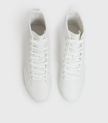 Click to view product details and reviews for Mens White High Top Trainers New Look.