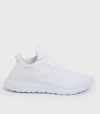 White Lightweight Trainers New Look