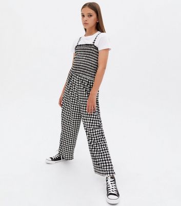 black gingham jumpsuit