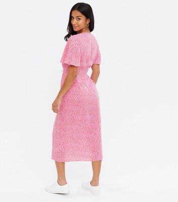 pink petite midi dress