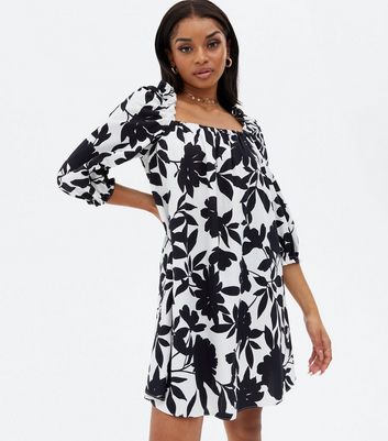 petite white smock dress