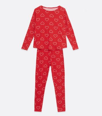 New look heart pyjamas hot sale