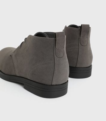 Dark grey desert on sale boots