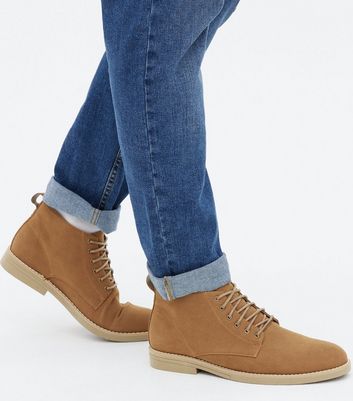 tan lace up boots mens