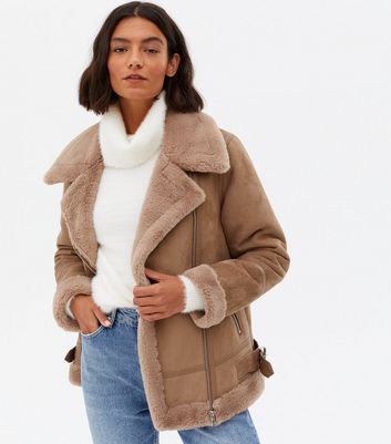 fur aviator jacket womens