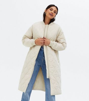 cream quilted jacket ladies