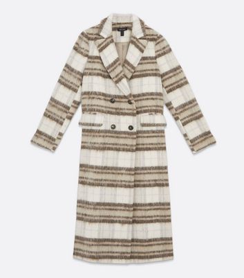 Brushed Double Breasted Maxi Coat 